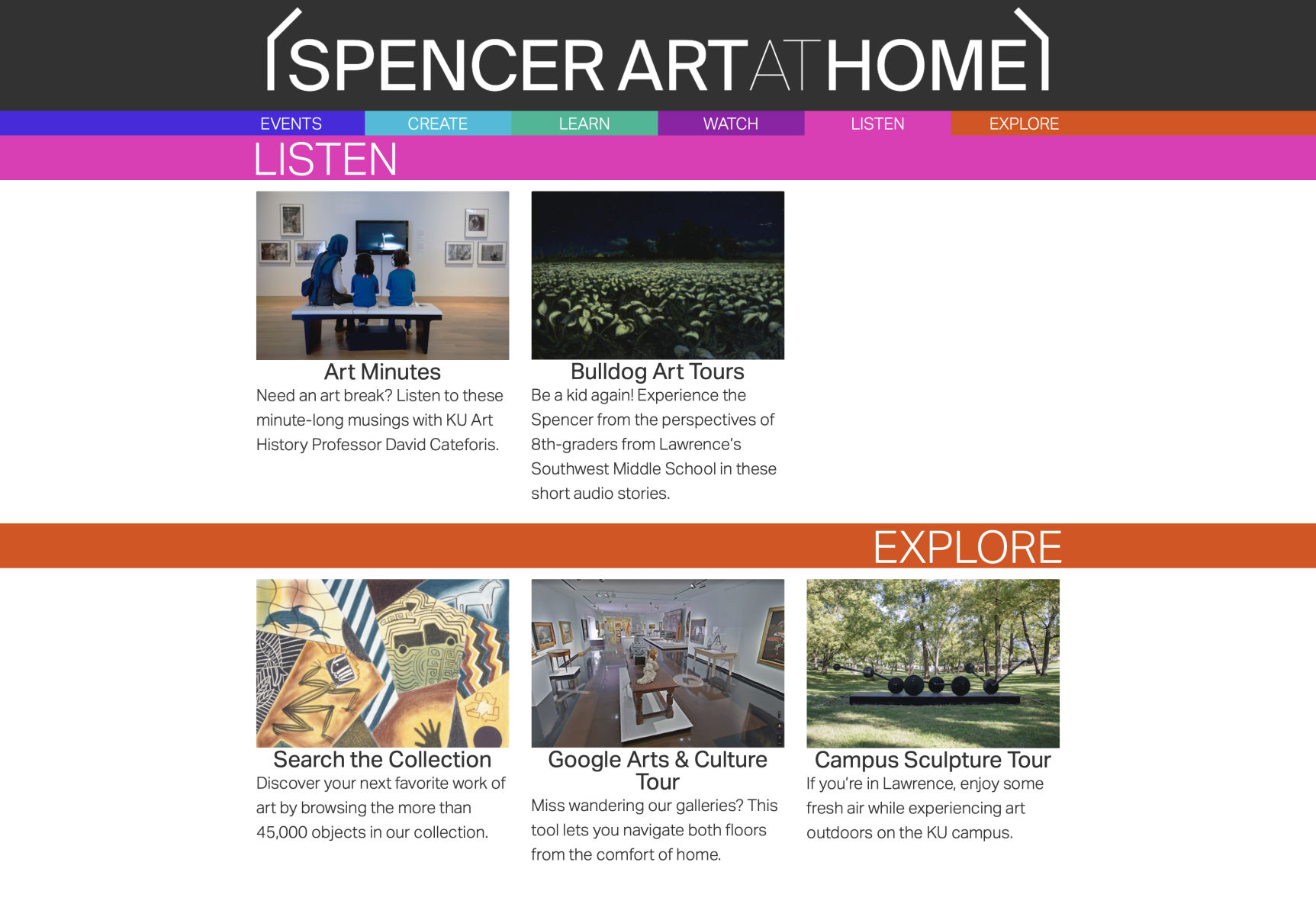 Spencer at home web portal